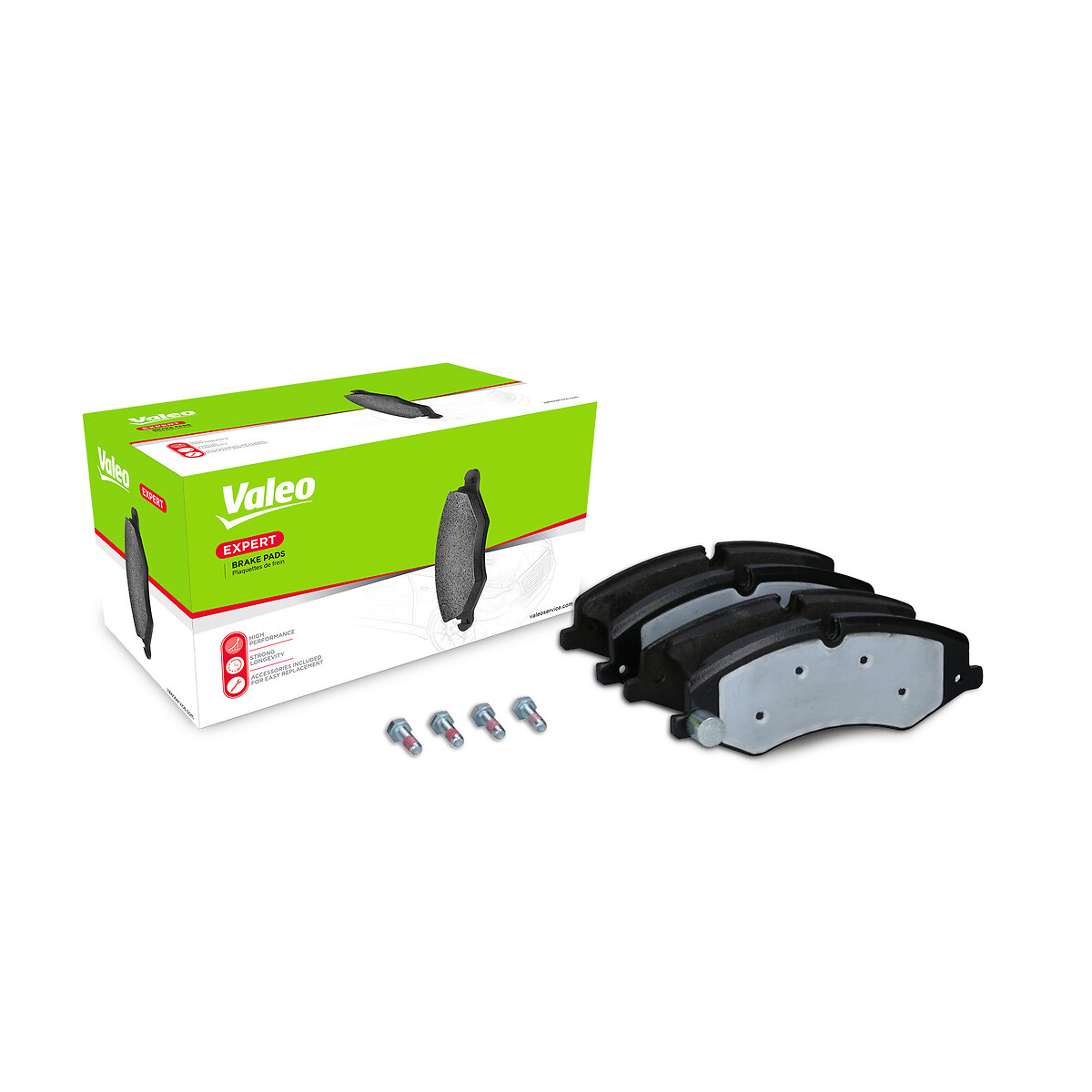 Jeu de 4 plaquettes de frein VALEO ref. 302409A